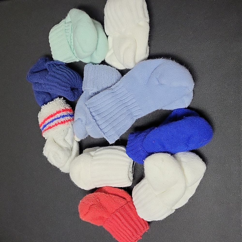 10 pairs of Boys Newborn Socks